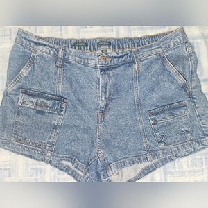 Wild Fable Blue Jean Shorts with Pocket Detail